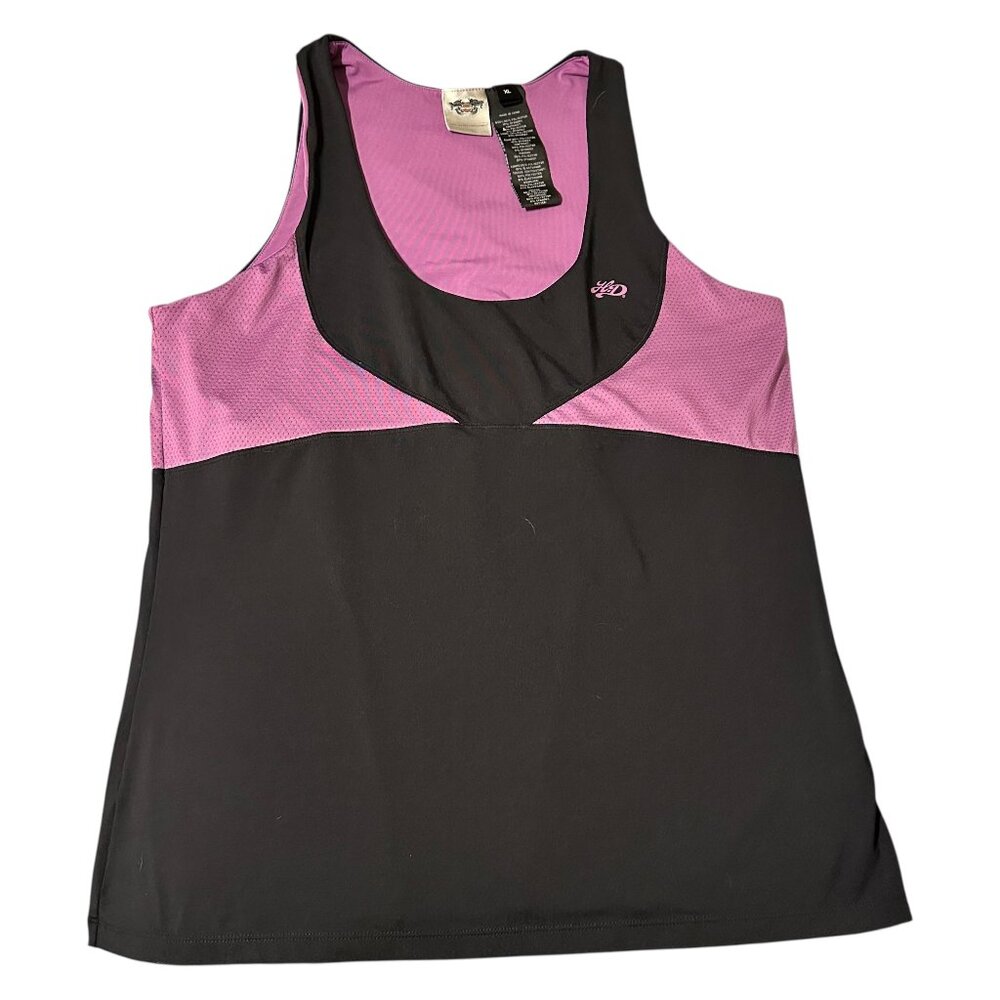 Harley Davidson Women’s Black and Purple Tank
